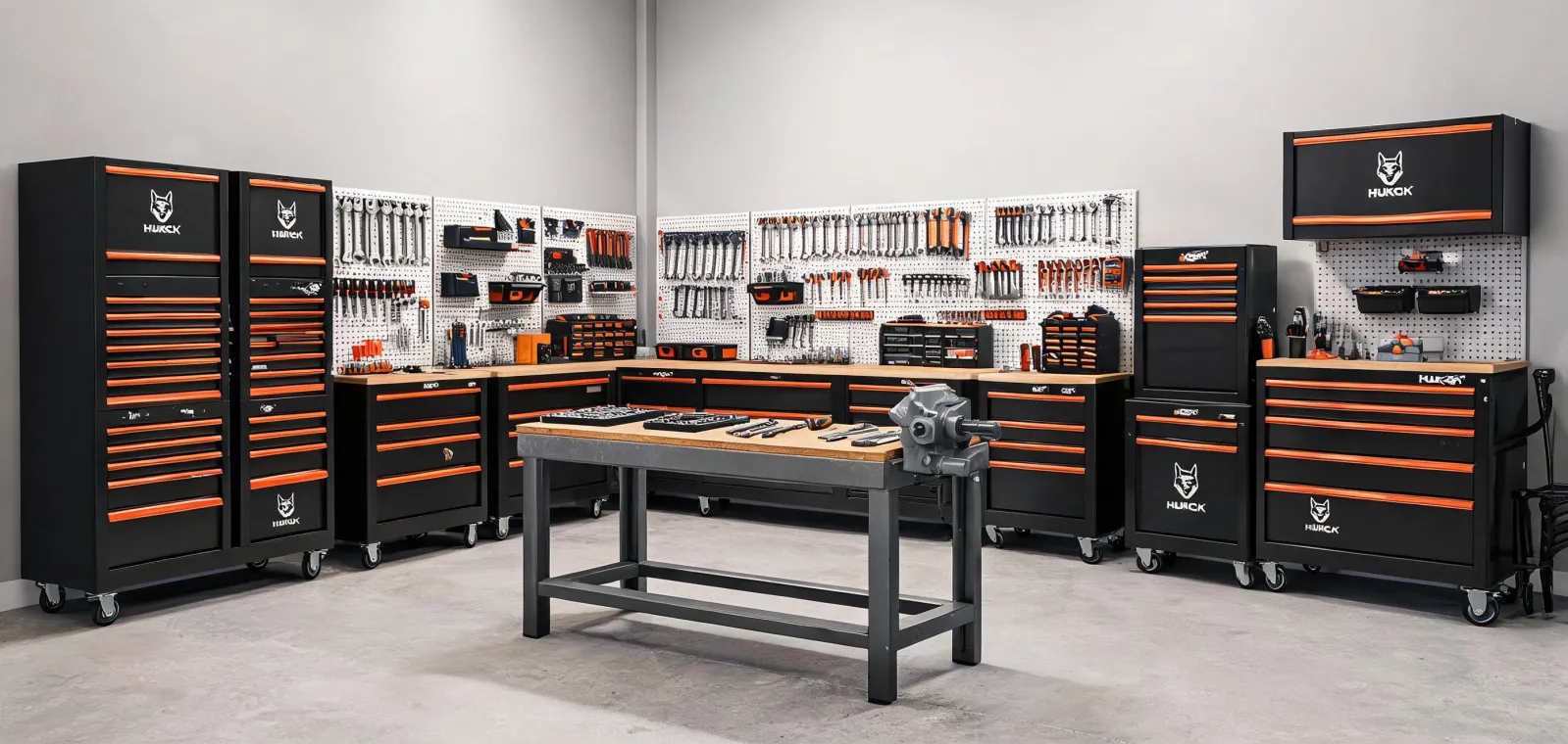 Husky tool storage showroom and workshop