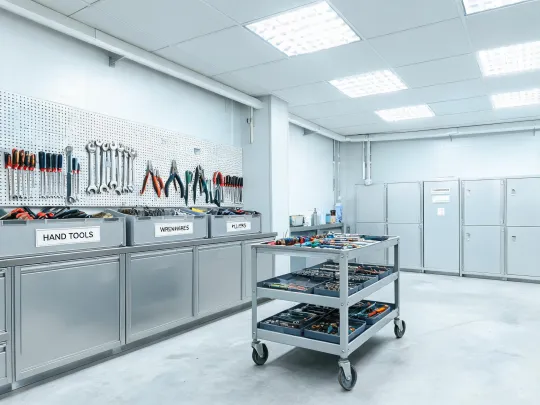 Facilities maintenance room